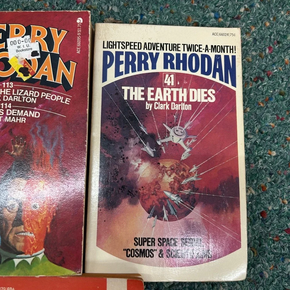 Perry Rhodan Sci-Fi Paperback Lot Vintage Ace Books Pulp Sci-Fi Retro